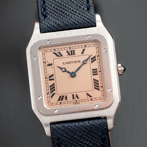 cartier salmon dial|cartier american watch platinum.